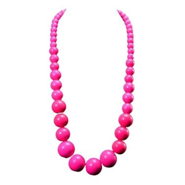 Imagem de KIFEDSLJ Colares grandes e grossos com contas de madeira, colar africano, gola tribal, gargantilha feminina, Madeira, Sem Pedra Preciosa