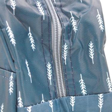 Imagem de Bolsa Térmica para Marmita e Lanche, 23x20x11cm, Estampa de Flechas, Azul