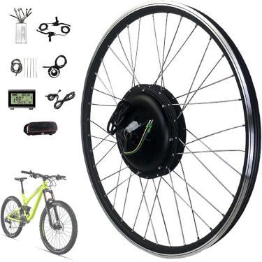 Imagem de Kit De Conversão E Bike 20 "/ 24" / 26 "/ 27,5" / 28 "/ 29" / 700c Roda Dianteira 36v - 48v Ajustável Em 250-1000 Watts, Kit De Conversão De E-bike Bicicleta Elétric, 48v/350w, 27.5inch