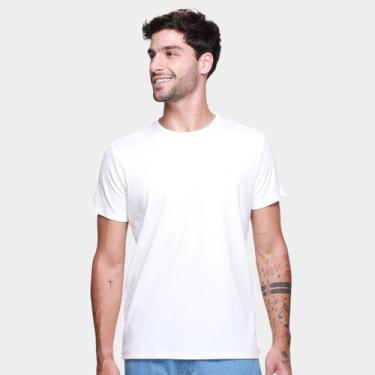 Imagem de Camiseta Colcci Canelada Masculina, Off white, M
