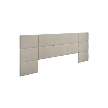 Imagem de Painel Estofado 12 Módulos Rufato Veludo Creme