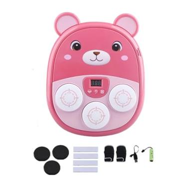 Imagem de Deevoka Máquina de boxe musical, equipamento de socos para crianças, brinquedo esportivo funcional para equipamentos de ginástica, prática esportiva, fitness, Rosa, 27.5x22x4.35 Cm