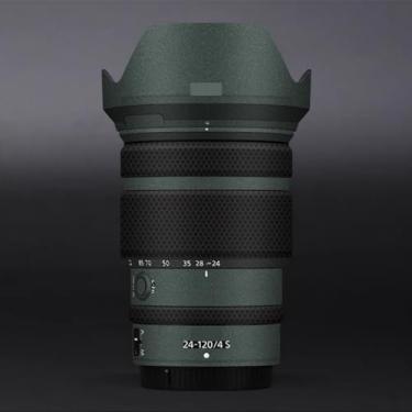 Imagem de Adesivo de lente de câmera antiarranhões para Nikon Z 24-120 mm F4S Capa protetora de película protetora para 24-120 4 (verde turquesa)