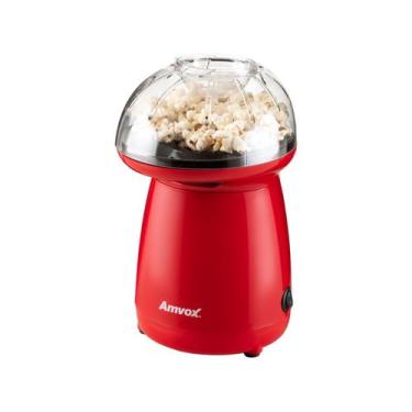 Imagem de Pipoqueira Elétrica Amvox APC 027 1200W, Vermelho, 110V