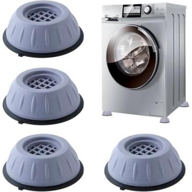 Imagem de Kit 4 Suporte Para Máquina Lava Roupa Secadora Fogão - NIVELADOR
