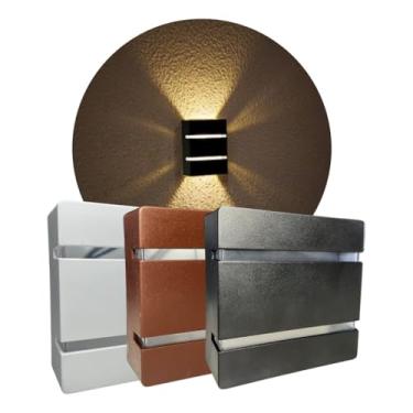 Imagem de KIT 4 Arandelas slim 2 frisos luminária moderna interna Ou externa |DEPARTAMENT STORE (...