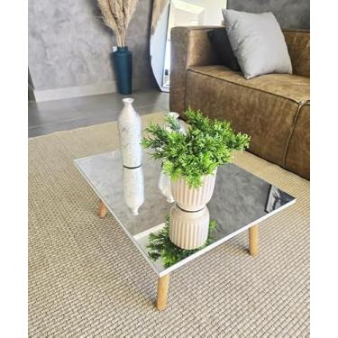 Imagem de Mesa de centro de sala espelhada Lorena Mirror - C 60 x A 27 x L 50