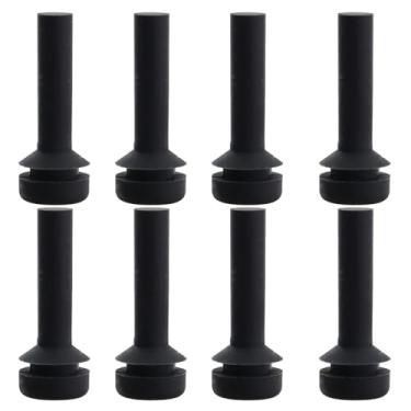 Imagem de Caishun 8 peças de 2,5 cm preto fogão a gás grelha amortecedor pés de borracha peças de reposição forno queimador forno buffer eletrodomésticos acessórios