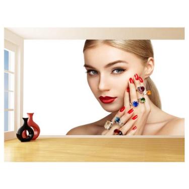 Imagem de Papel De Parede Salão De Beleza Maquiagem Make 3,5M Slb66 - Você Decor