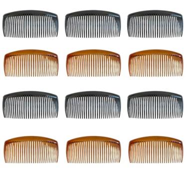 Imagem de Kit 12peças Grampo Pente De Cabelo Plástico Lindeza (Preto)