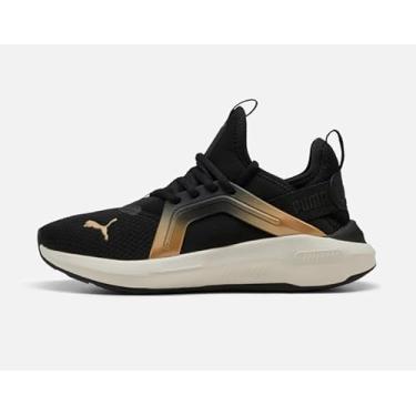Imagem de PUMA Tênis feminino Softride Enzo 5 Cross Training, Preto-quente, branco-dourado, 38