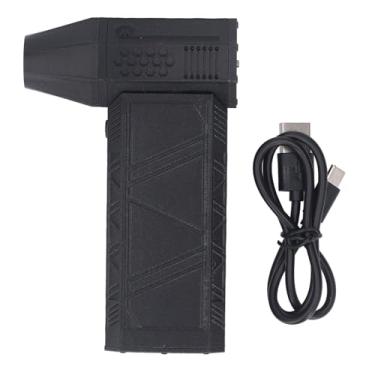 Imagem de QANYEGN Duster de ar elétrico, 130000rpm de ar comprimido de ar, 3 jatos ajustáveis ​​de engrenagem soprador seco para computador, teclado, casa, externo e carro