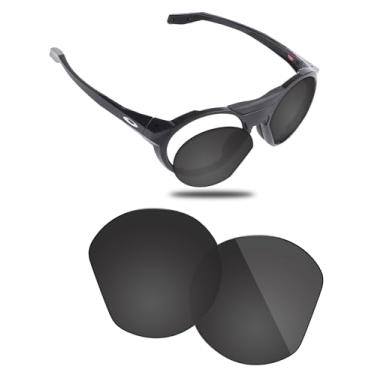 Imagem de Fiskr Lentes polarizadas de substituição compatíveis com óculos de sol Oakley Clifden OO9440, resistente a impactos e ajuste perfeito - Preto clássico
