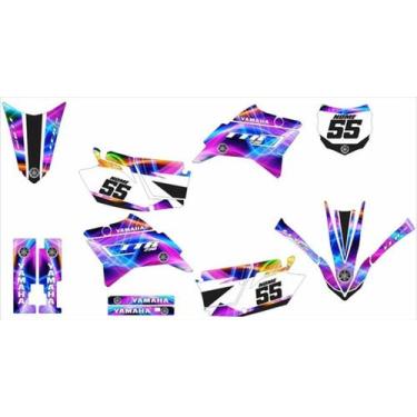 Imagem de Kit Adesivo Moto Cross Trilha Ttr 230 Colorido Lm155 - Spts