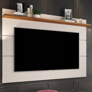 Imagem de Painel para TV Até 50 Polegadas Hemera 1 Prateleira Off White/Freijo - Pnr Móveis