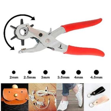 Imagem de Alicate Vazador Perfurador Couro 9 Polegadas 6 Furos Lorben