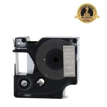 Imagem de Fita Compatível Dymo D1 45810 Incolor Letra Branca 19mm - no-brand
