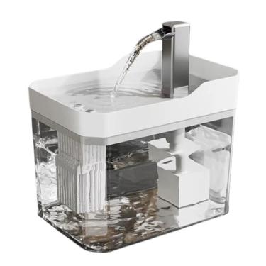 Imagem de Fonte Para Gatos Automática Bebedouro Purificador de Água Com Filtro(Branco)