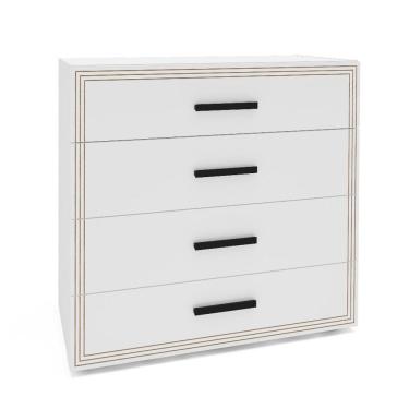 Imagem de Cômoda Valência 4 Gavetas Branca
