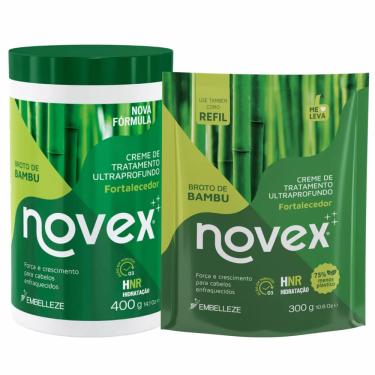 Imagem de Kit Creme de Tratamento Novex Broto de Bambu Ultraprofundo + Refil