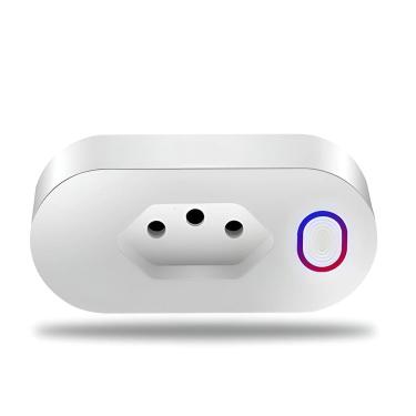 Imagem de Tomada Wi-Fi Inteligente 10A Bivolt Casa Conectada Controle por App Google Home e Alexa