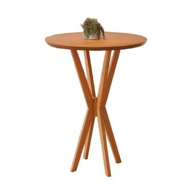 Imagem de Mesa Bistrô Simpatia Redonda Jcm Em Madeira Maciça