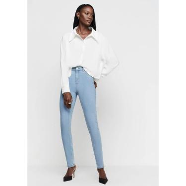Imagem de Calça Jeans Dzarm Super Skinny Cintura Média Feminina-Feminino
