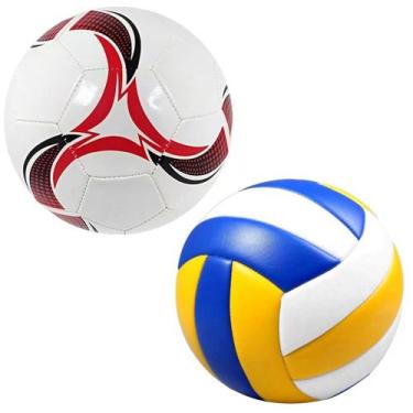 Imagem de Kit com Bola de Vôlei e Bola de Futebol Semi Profissionais - Mizpa