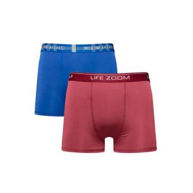 Imagem de Kit 2 Cuecas Life Zoom Boxer Adulto Microfibra, Cores sortidas, GG