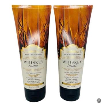 Imagem de Bath & Body Works Whiskey Toast Creme corporal hidratante definitivo, 236 ml, pacote com 2