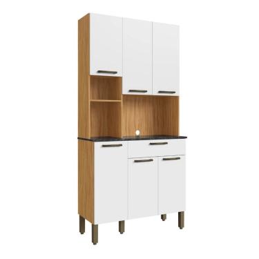 Imagem de Kit Cozinha Compacta Ronipa Pinot 06 portas MDF
