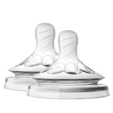 Imagem de Kit dois bicos compatível com mamadeira Philips Avent Pétala - Compatí