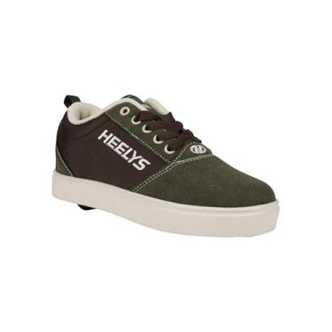 Imagem de HEELYS Sapato masculino de salto com rodas, Verde/marrom, 40
