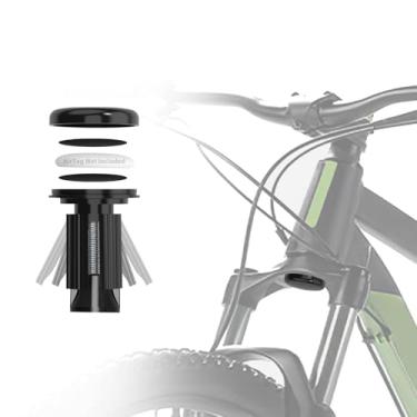 Imagem de EFEALL Suporte para bicicleta AirTag oculto no garfo dianteiro, para diâmetro interno de 22 a 30 mm (0,86-1,18 pol.), suporte anti-roubo para airtag de bicicleta, suporte de Airtag oculto para