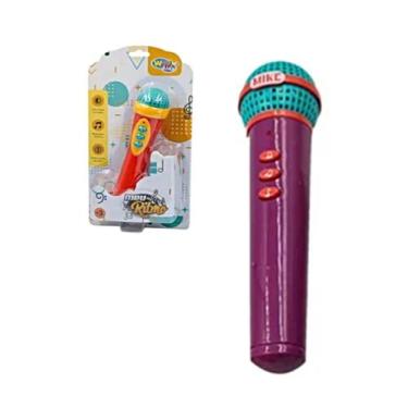 Imagem de Microfone Musical Infantil Meu Ritmo Com Luz e Som a Pilha - Wellkids