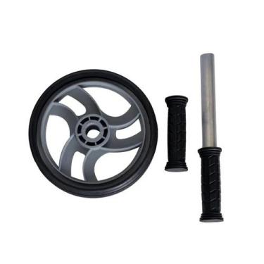 Imagem de Roda de Exercícios para Abdominais - Padrão: Único - Acte Sports, Cinz