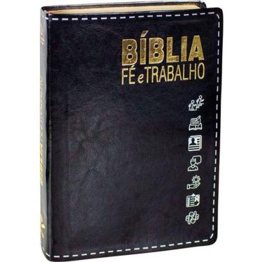 Imagem de Bíblia Fé e Trabalho luxo preta