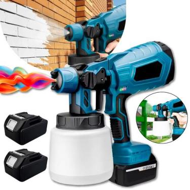Imagem de Pistola De Pintura Pulverizadora Elétrica Portátil Sem Fio Profissiona