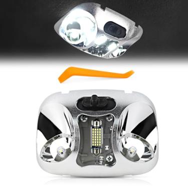 Imagem de TOP-MAX Conjunto de luz de cúpula interna de LED adequado para Ford Ranger 1993-2004, luz de mapa de teto superior sem capa, luz de leitura de teto substitui F37Z-13776-B