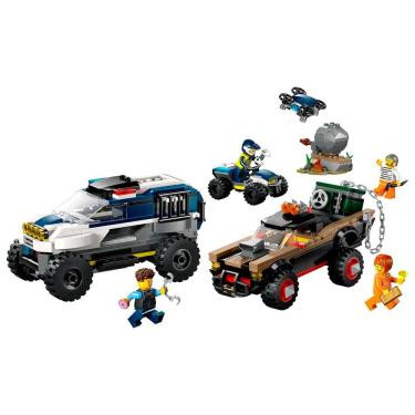 Imagem de Bloco de Montar - City - Perseguição de carro de polícia off-road - 467  peças - LEGO