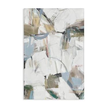 Imagem de Stupell Industries Design de arte de parede em tela abstrata de ressonância colorida por Hannah Dawson, 91 x 61 cm