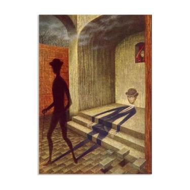 Imagem de Remedios Varo impressões em tela arte de parede fenômeno pinturas famosas em tela pôsteres de surrealismo Imagem para decoração de casa de quarto 100 x 70 cm (83,8 x 71,1 cm) Emoldurado