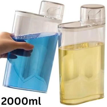 Imagem de Pote Dispenser Transparente com Copo Dosador Hermético 1200ml ou 2L pa