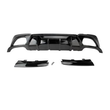 Imagem de Aerofólio difusor de para-choque traseiro compatível com BMW Série 3 G20 G28 2019 2020 2021 2022 2019-2022(Glossy Black)