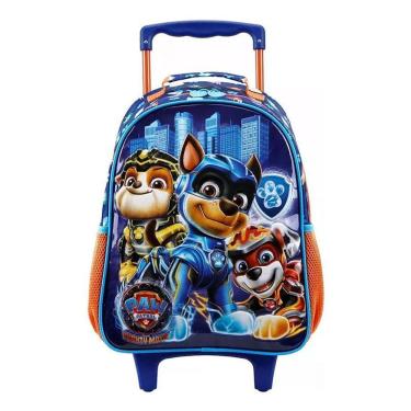 Imagem de Mochila Escolar Infantil Com Rodinhas Patrulha Canina 11781 Azul - Xeryus