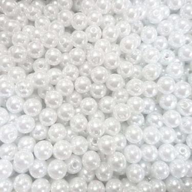 Imagem de PÉROLA DE ABS LISA Nº 06 20G PEROLA 6 MM - LADEIRA BIJUTERIAS, BRANCO
