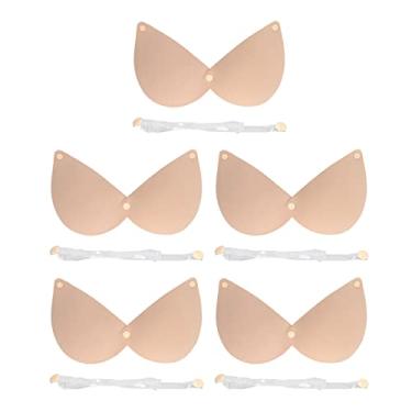 Imagem de Sutiã adesivo frente única, push-up respirável forte viscosidade pegajoso de silicone sem costura para a vida diária para mulheres (D)