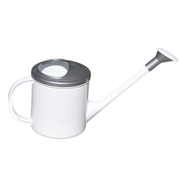 Imagem de Generic Regador de jardim de 1,5 L, moderno, leve e portátil com aspersor removível, lata de água para jardim ao ar livre, Cinza