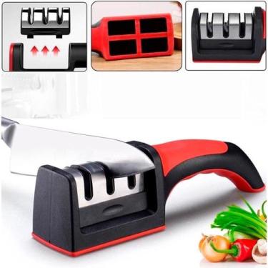 Imagem de Afiador De Facas Portatil Amolador 3 In 1 Cozinha - Relet