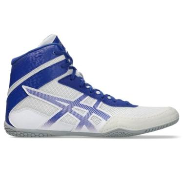 Imagem de ASICS Tênis de luta livre masculino MATCONTROL 3, Branco/cobalto escuro, 41